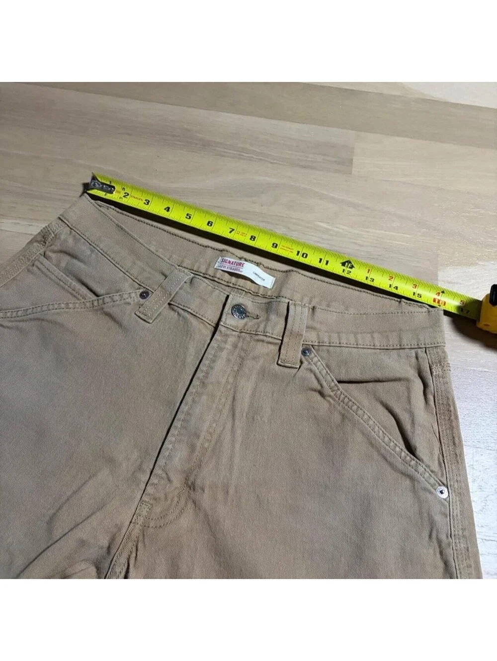 y2k 2000s levi’s skater utility workwear relaxed carpenter pants tan Sz 34x32